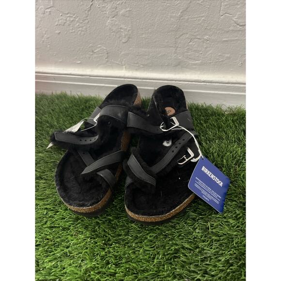 New Birkenstock Arizona Black Sandals Sz 8 - Picture 1 of 5
